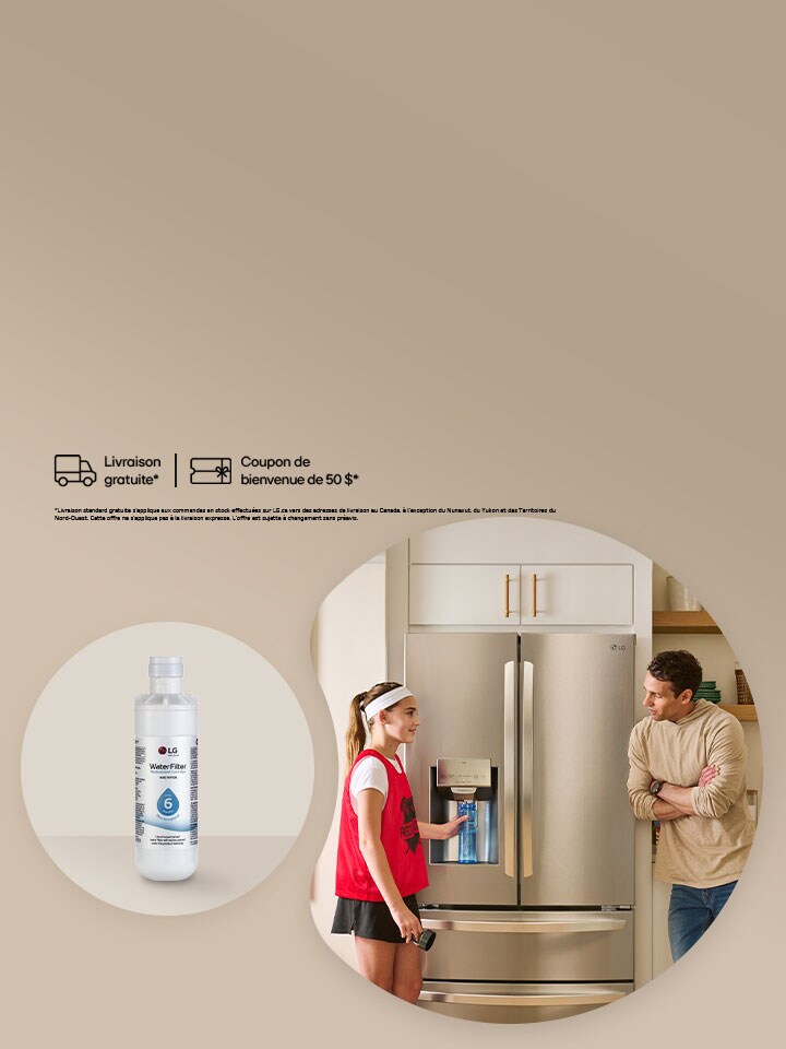 Filtres à air et à eau LG authentiques