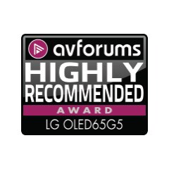 AVForum-Logo „Sehr empfehlenswert“ für den LG OLED65G5.