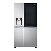 LG Side-by-Side mit InstaView Door-in-Door® | Craft Ice Kugeln | Eis-, Crushed Ice- und Wasserspender | 635 Liter Kapazität | Energieeffizienzklasse E | Festwasseranschluss | Brushed Steel | GSXV90BSDE, GSXV90BSDE