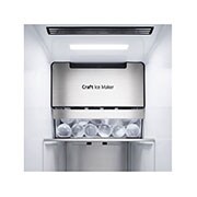 LG Side-by-Side mit InstaView Door-in-Door® | Craft Ice Kugeln | Eis-, Crushed Ice- und Wasserspender | 635 Liter Kapazität | Energieeffizienzklasse E | Festwasseranschluss | Brushed Steel | GSXV90BSDE, GSXV90BSDE