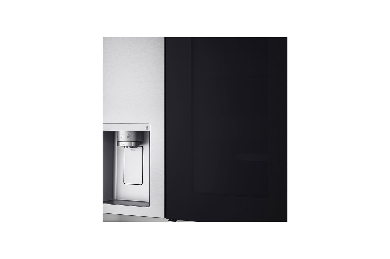 LG Side-by-Side mit InstaView Door-in-Door® | Craft Ice Kugeln | Eis-, Crushed Ice- und Wasserspender | 635 Liter Kapazität | Energieeffizienzklasse E | Festwasseranschluss | Brushed Steel | GSXV90BSDE, GSXV90BSDE