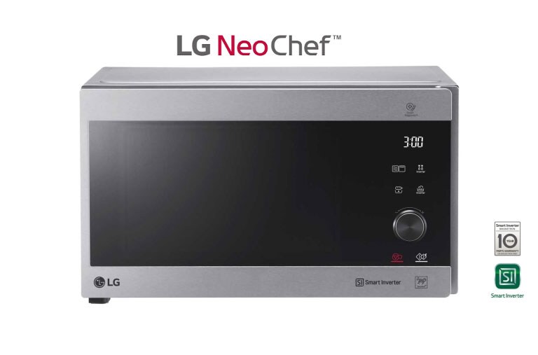 Vorderseite von Mikrowelle mit Smart Inverter Technologie, Quarz Grill und 25 Liter Kapazität und I-Wave Technologie MH6565CPS