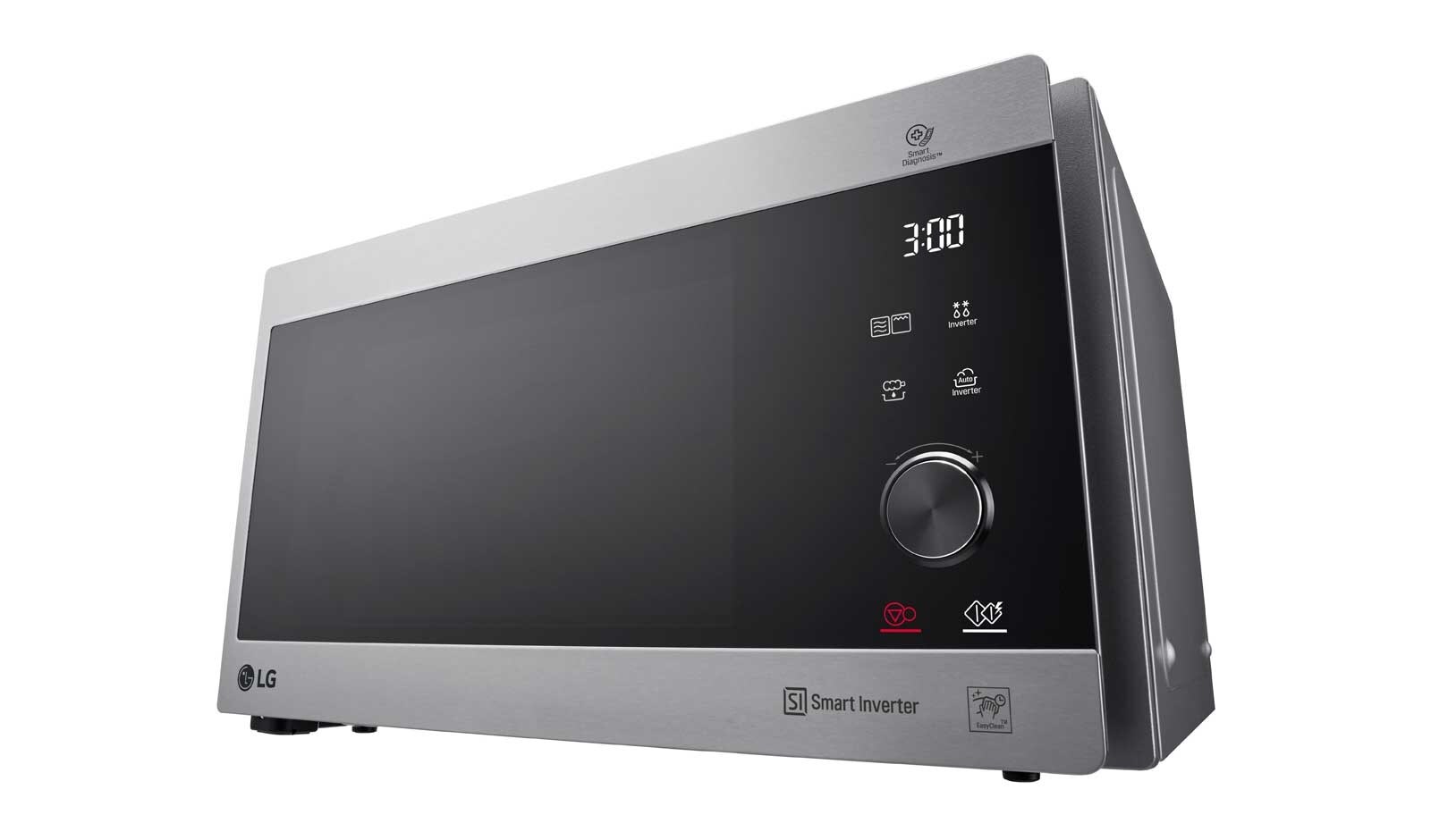 LG Mikrowelle mit Smart Inverter Technologie, Quarz Grill und 25 Liter Kapazität und I-Wave Technologie, MH6565CPS