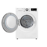 LG Trockner mit Dual Inverter Wärmepumpentechnologie & Sicherheitsglastür | Automatisch selbstreinigender Kondensator | 8 kg Fassungsvermögen | Wi-Fi-Funktion | EEK A+++ | RT80V9W, RT80V9W