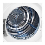 LG Trockner mit Dual Inverter Wärmepumpentechnologie & Sicherheitsglastür | Automatisch selbstreinigender Kondensator | 8 kg Fassungsvermögen | Wi-Fi-Funktion | EEK A+++ | RT80V9W, RT80V9W