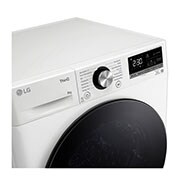 LG Trockner mit Dual Inverter Wärmepumpentechnologie & Sicherheitsglastür | Automatisch selbstreinigender Kondensator | 8 kg Fassungsvermögen | Wi-Fi-Funktion | EEK A+++ | RT80V9W, RT80V9W