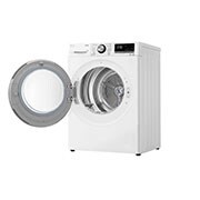 LG Trockner mit Dual Inverter Wärmepumpentechnologie & Sicherheitsglastür | Automatisch selbstreinigender Kondensator | 8 kg Fassungsvermögen | Wi-Fi-Funktion | EEK A+++ | RT80V9W, RT80V9W