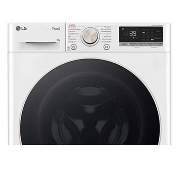 LG Waschmaschine Weiss (A-10%*, 9 kg, 1.360 U./Min.) mit AI DD® & TurboWash®360° | F4WR709G, F4WR709G