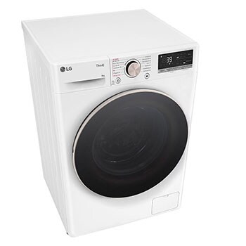 LG Waschmaschine Weiss (A-10%*, 9 kg, 1.360 U./Min.) mit AI DD® & TurboWash®360° | F4WR709G, F4WR709G