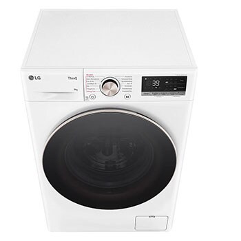 LG Waschmaschine Weiss (A-10%*, 9 kg, 1.360 U./Min.) mit AI DD® & TurboWash®360° | F4WR709G, F4WR709G
