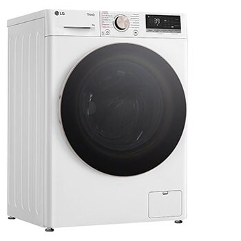 LG Waschmaschine Weiss (A-10%*, 9 kg, 1.360 U./Min.) mit AI DD® & TurboWash®360° | F4WR709G, F4WR709G