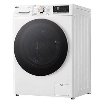 LG Waschmaschine Weiss (A-10%*, 9 kg, 1.360 U./Min.) mit AI DD® & TurboWash®360° | F4WR709G, F4WR709G