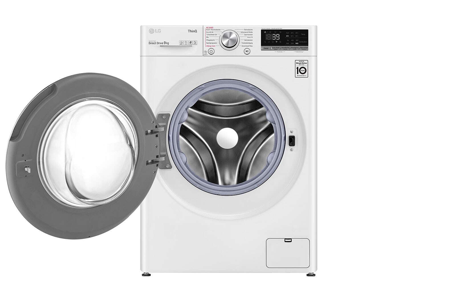 LG Waschmaschine | 9 kg | Energieeffizienzklasse A | AI DD® | Steam | TurboWash® 360°, F4WV709P1E