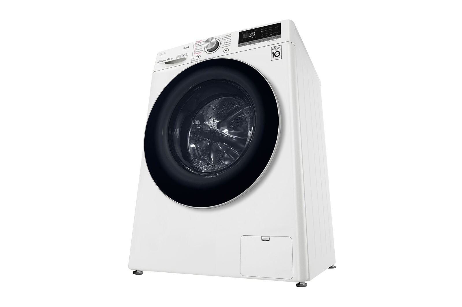 LG Waschmaschine mit AI DD® | 10,5 kg | Energieeffizienzklasse A | 1.400 U./Min. | Steam | TurboWash® 360° | Wi-Fi-Funktion, F4WV710P1E