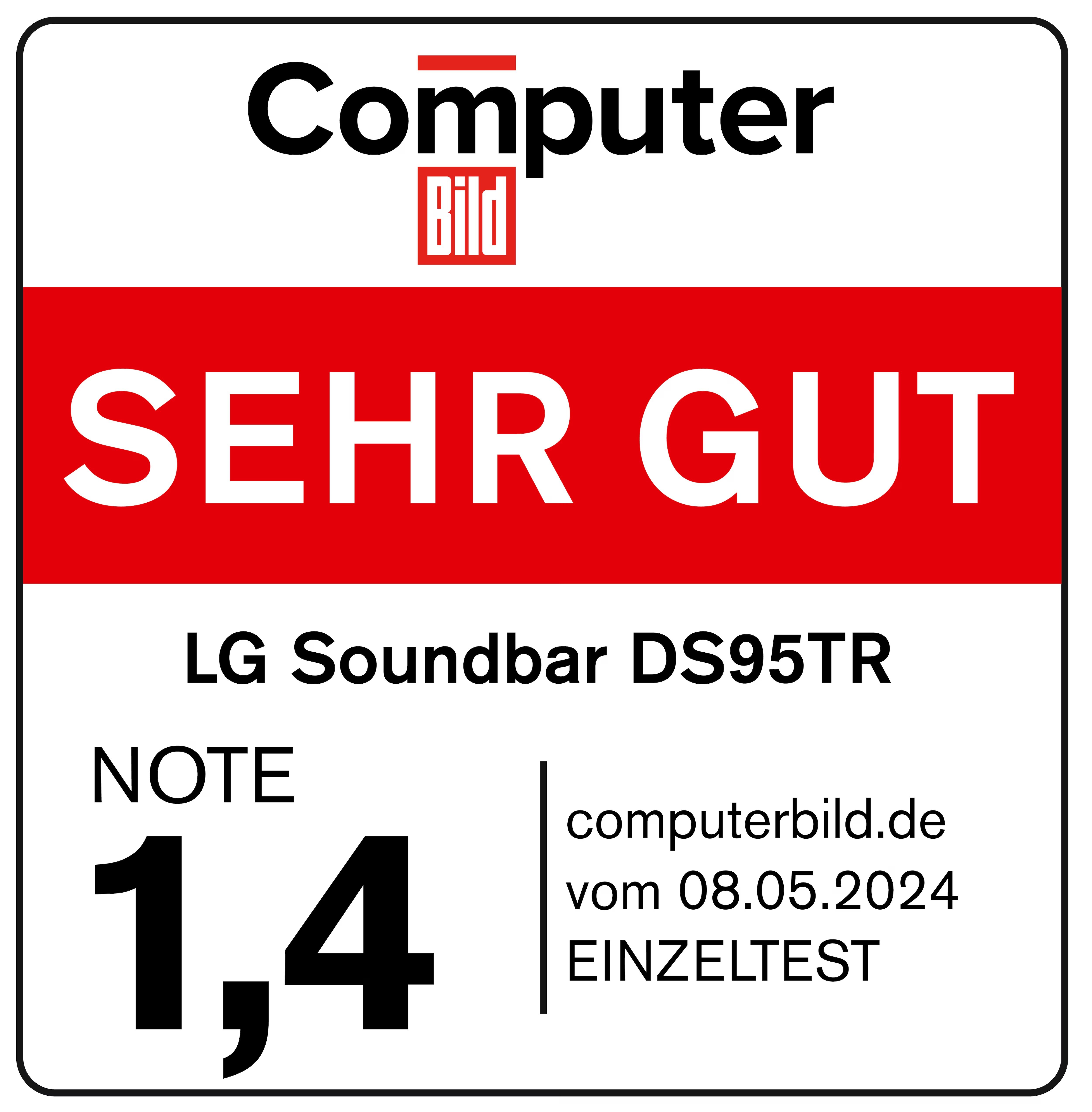 Computer Bild « Offre un son exceptionnel pour les films et la musique ».