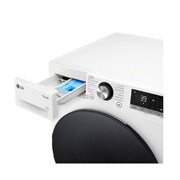 LG Lave-linge d'une capacité de 11 kg | EEK A | 1.400 tr/min. | Blanc avec anneau hublot noir | F4WR701Y, F4WR701Y