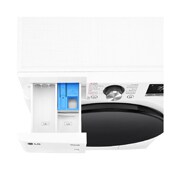 LG Lave-linge d'une capacité de 11 kg | EEK A | 1.400 tr/min. | Blanc avec anneau hublot noir | F4WR701Y, F4WR701Y