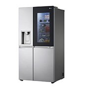 LG Side-by-Side avec InstaView Door-in-Door® | Boules de glace Craft | Distributeur de glace, glace pilée et eau | Capacité de 635 litres | Classe d'efficacité énergétique E | Raccordement fixe à l'eau | Brushed Steel | GSXV90BSDE, GSXV90BSDE
