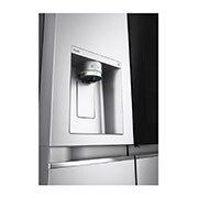 LG Side-by-Side avec InstaView Door-in-Door® | Boules de glace Craft | Distributeur de glace, glace pilée et eau | Capacité de 635 litres | Classe d'efficacité énergétique E | Raccordement fixe à l'eau | Brushed Steel | GSXV90BSDE, GSXV90BSDE