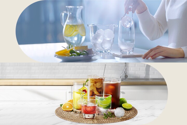 Préservez la saveur de vos besoins avec la fabrique à glace Craft Ice™ et ses glaçons ronds à fusion lente