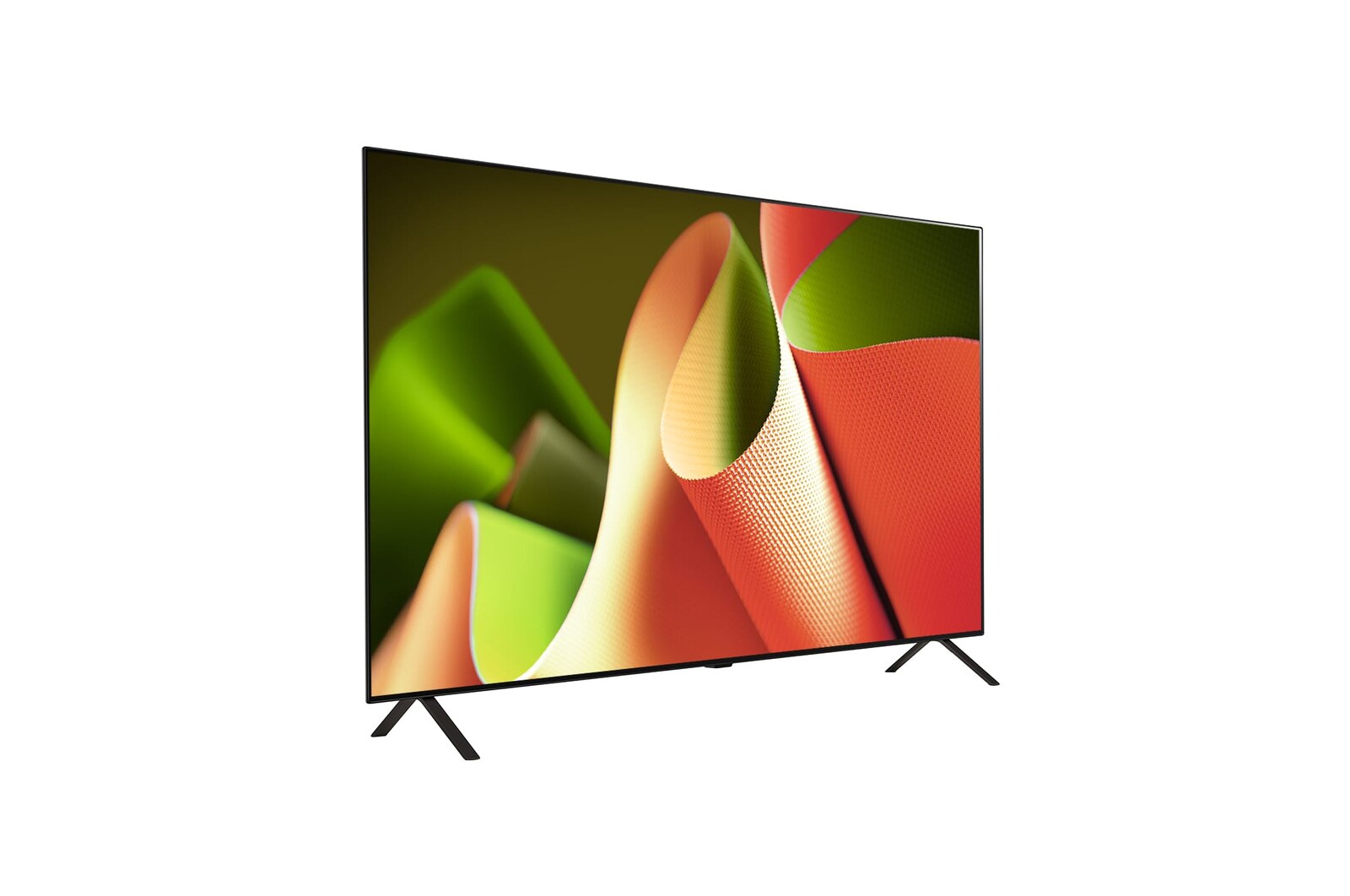 Left-facing side view of LG OLED TV, OLED B4