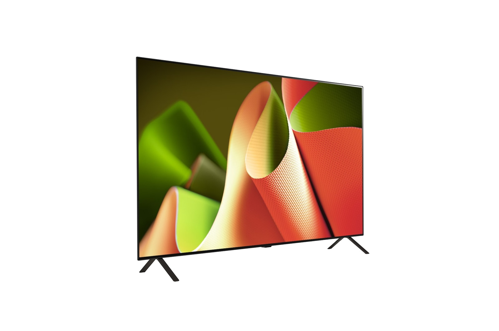 Left-facing side view of LG OLED TV, OLED B4