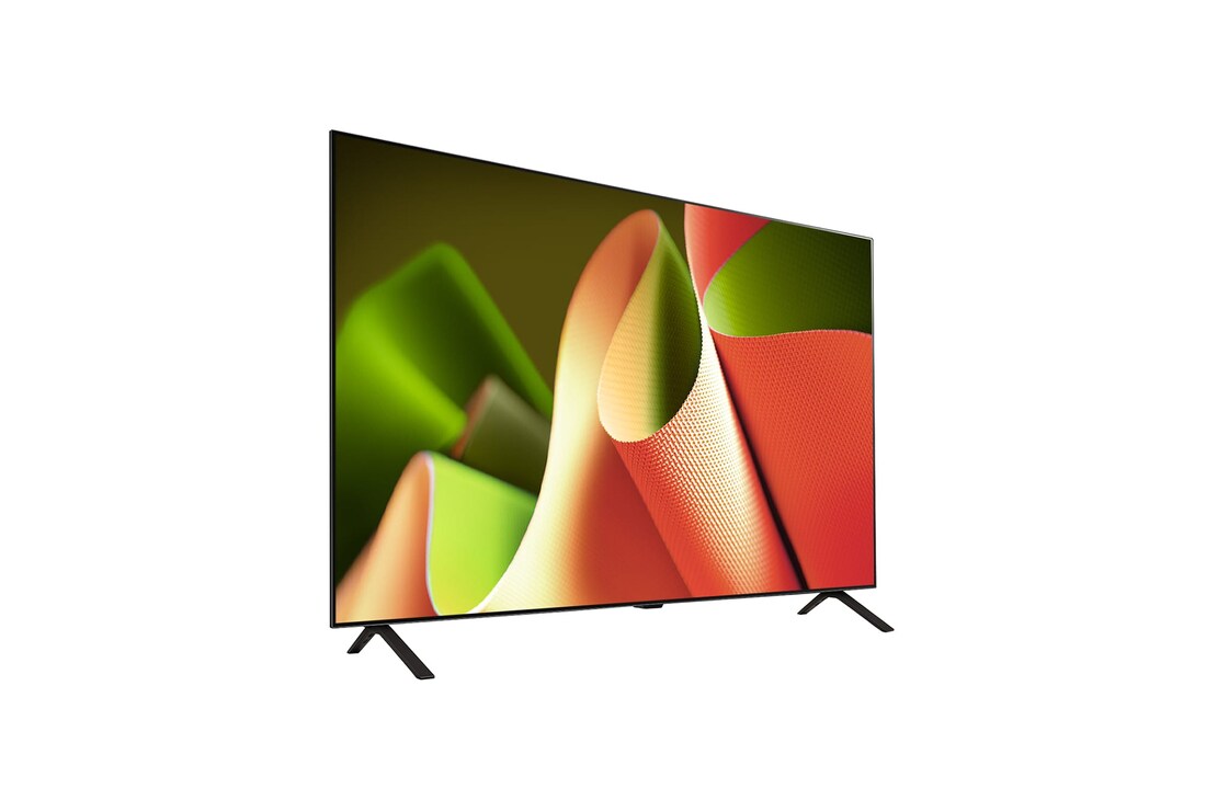 Left-facing side view of LG OLED TV, OLED B4