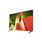 Slightly-angled right-facing side view of LG OLED TV, OLED B4