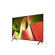 Slightly-angled right-facing side view of LG OLED TV, OLED B4