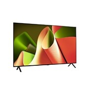 Slightly-angled left-facing side view of LG OLED TV, OLED B4