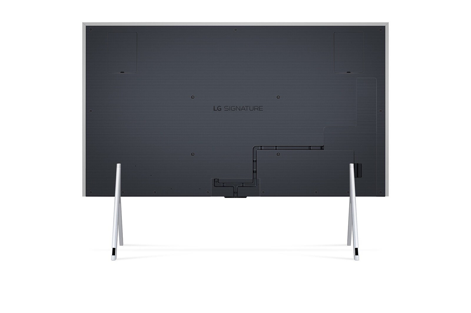 Vista trasera del televisor LG OLED evo, OLED M4