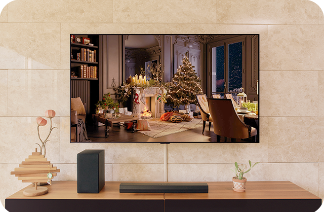 Toma del producto de la OLED TV	