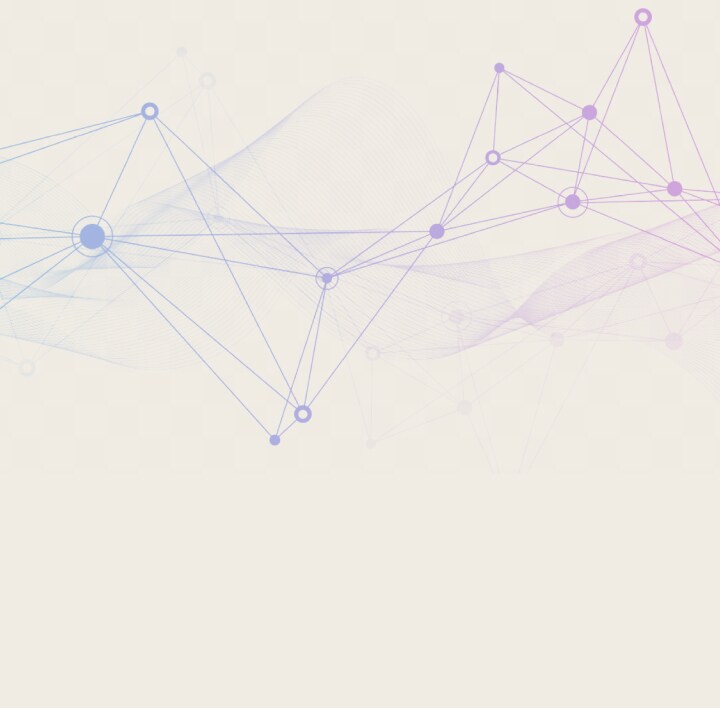 Texto contra un fondo futurista abstracto. Líneas y puntos se unen y dan la sensación de tecnología avanzada.