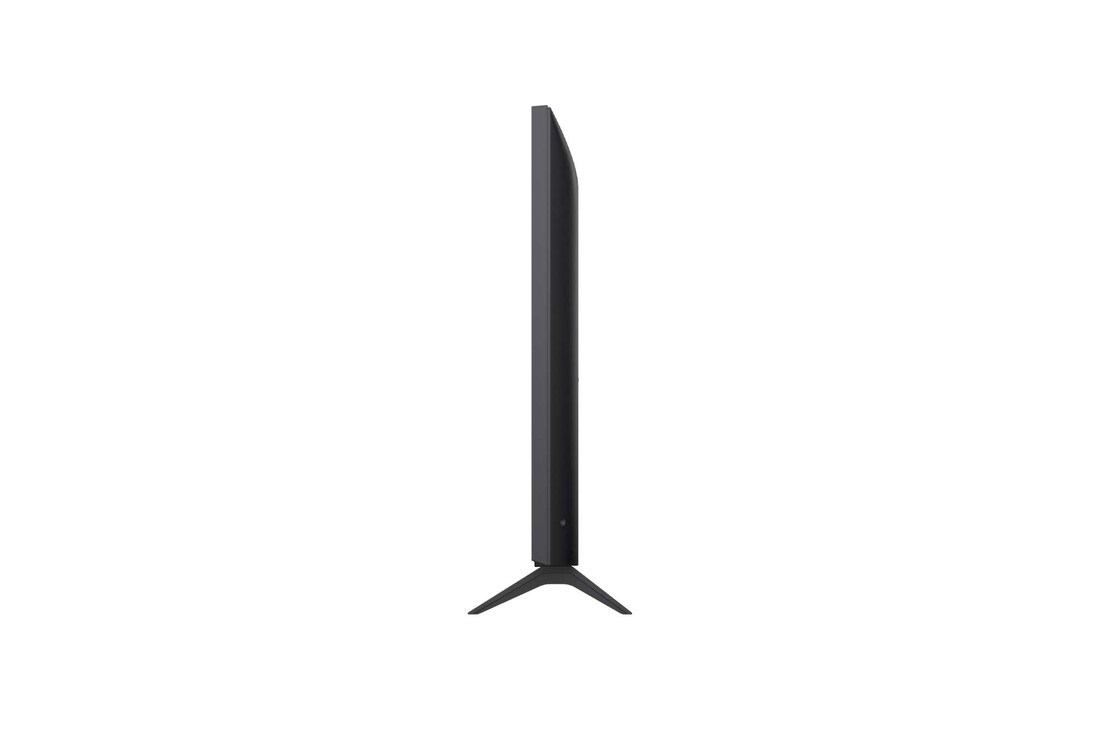 Vista lateral izquierda de la LG NanoCell NANO80 TV.