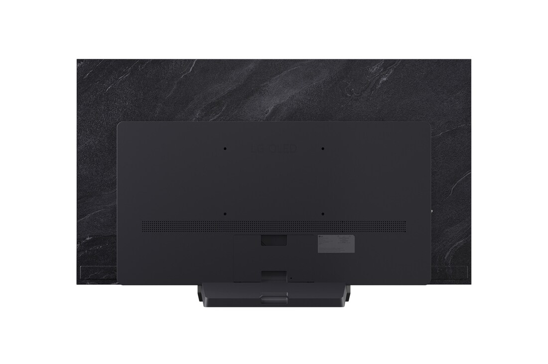 Vista trasera de la Smart TV LG OLED evo AI C5 4K.