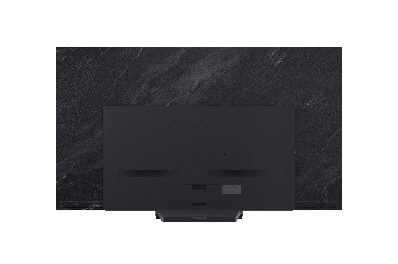 Vista trasera de la Smart TV LG OLED evo AI C5 4K.
