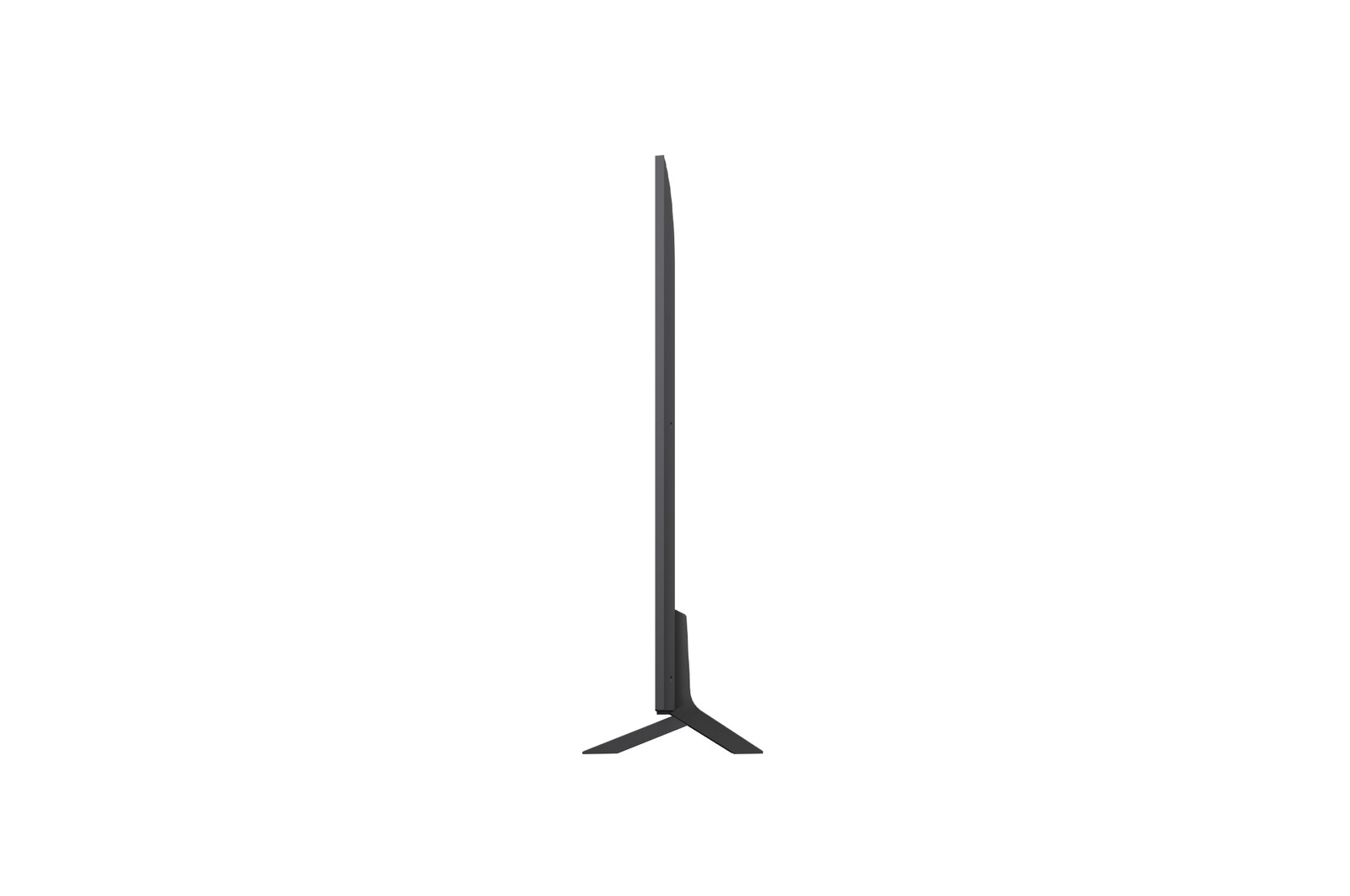 Vista lateral izquierda de la TV LG QNED evo QNED85 