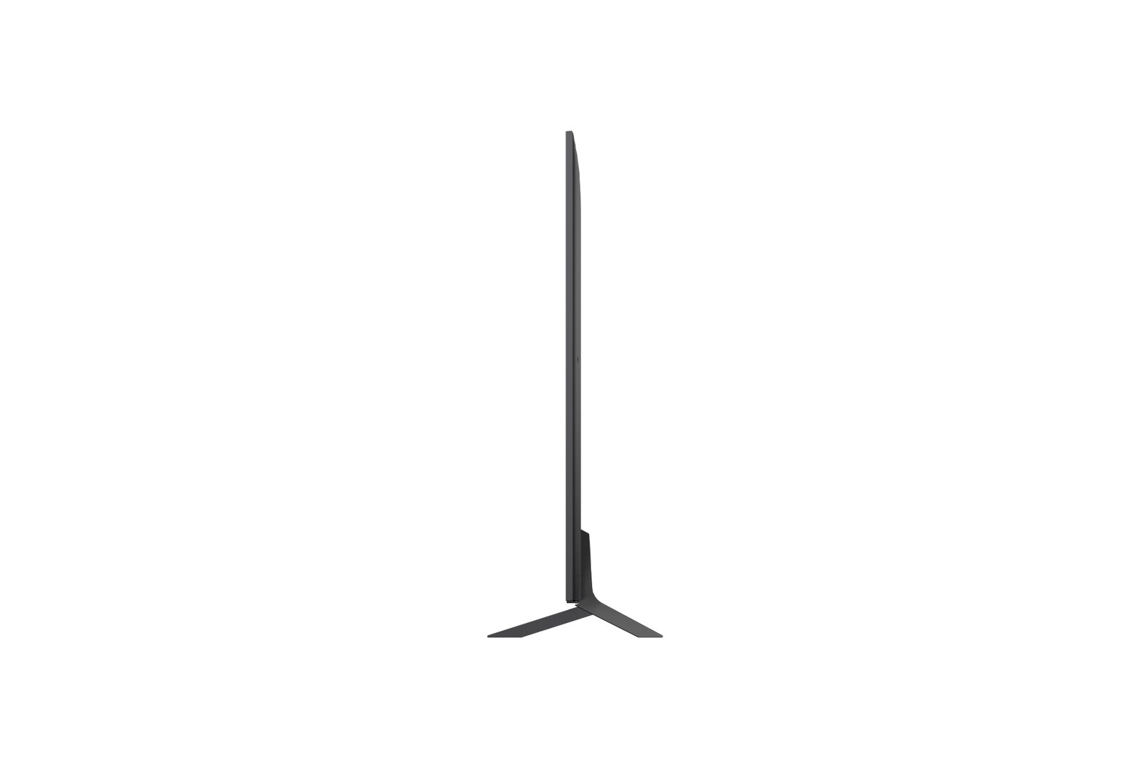 Vista lateral izquierda del TV LG QNED evo QNED85 