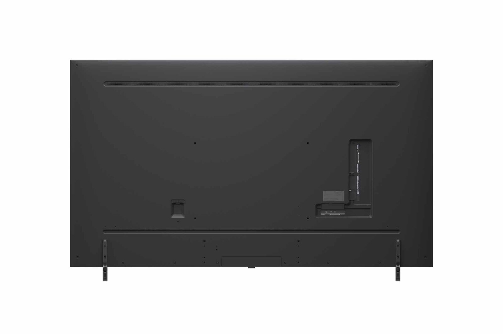 Vista posterior del TV LG QNED evo QNED85