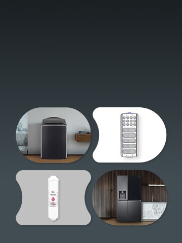 Esta es una imagen de los productos LG y sus accesorios genuinos.