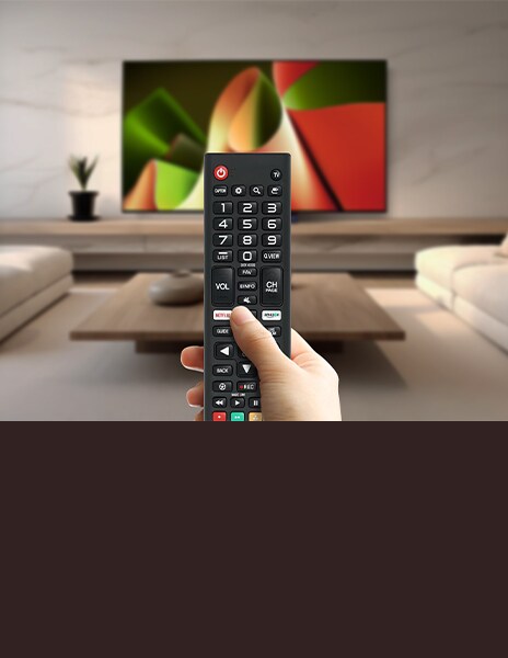 Esta es una imagen del control remoto del televisor LG