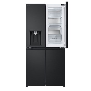 Front top one door open view  without food
