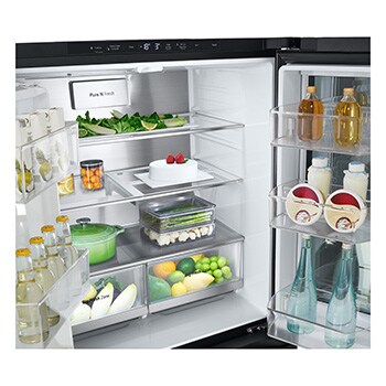 Drawer view with food