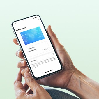 Teléfono móvil con aplicación LG ThinQTM.