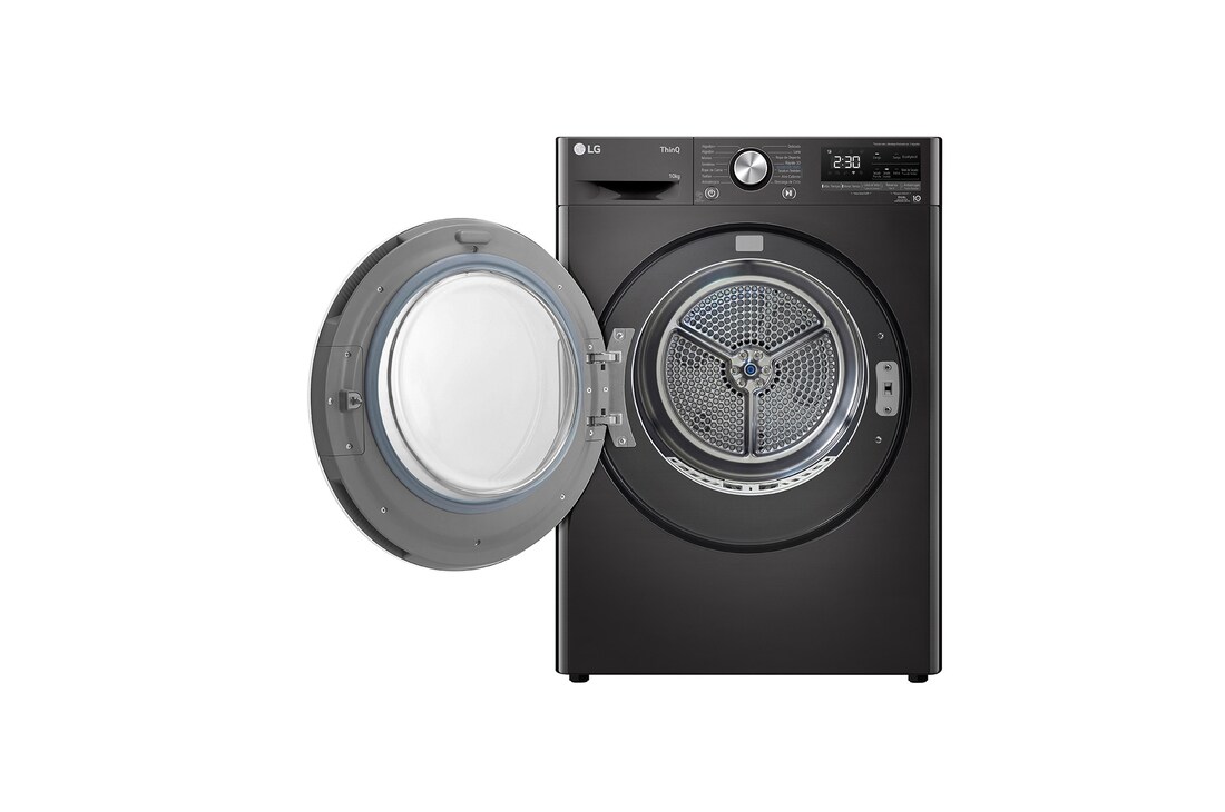 Front view left side open door