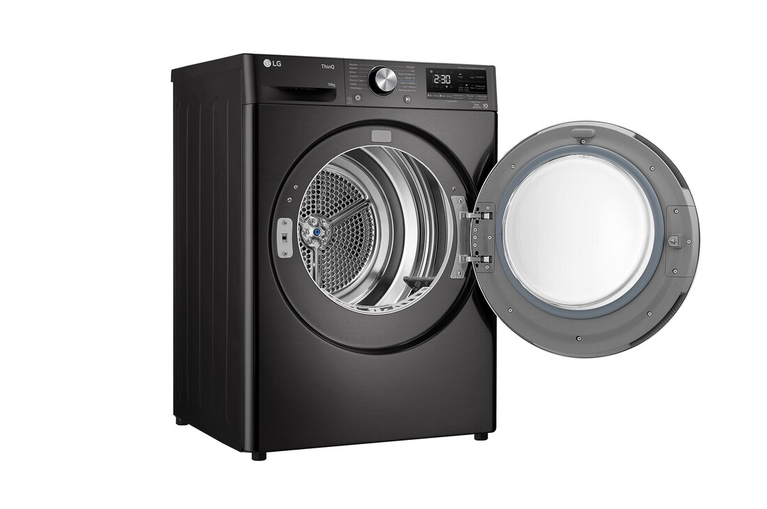 Left side view of open door