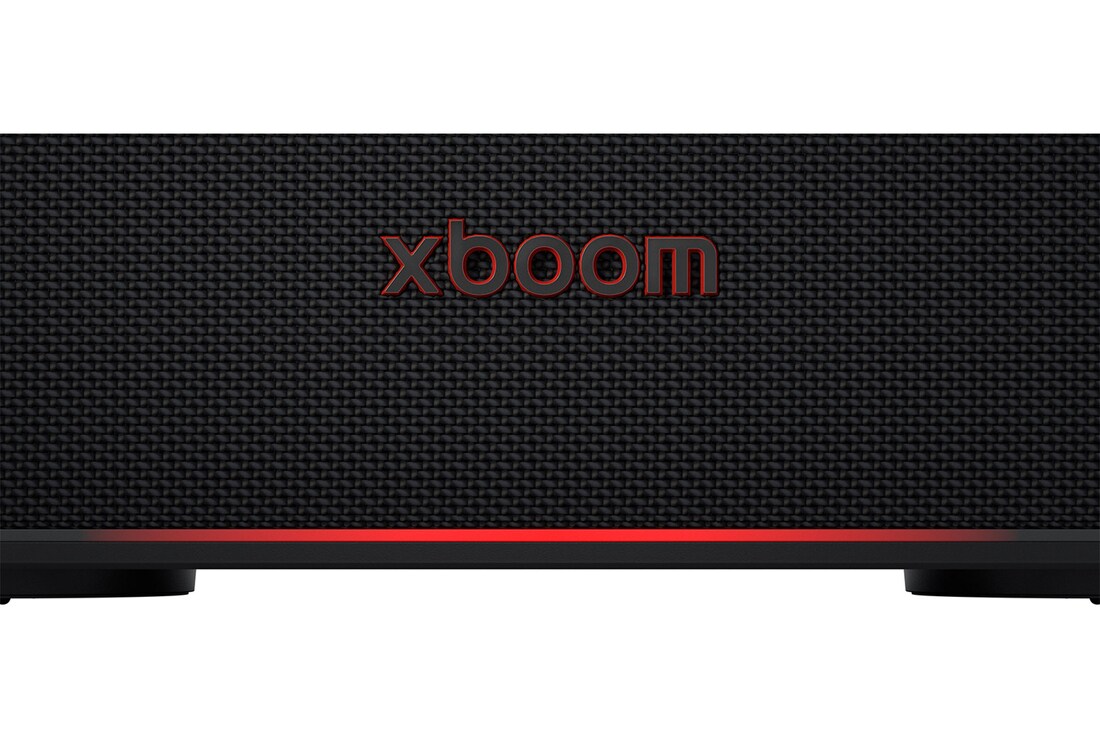 Vista frontal con acercamiento al logo