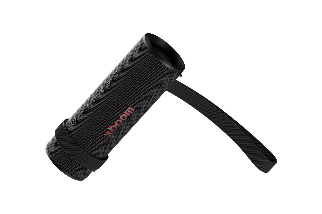 Vista frontal desde abajo con la correa desatada