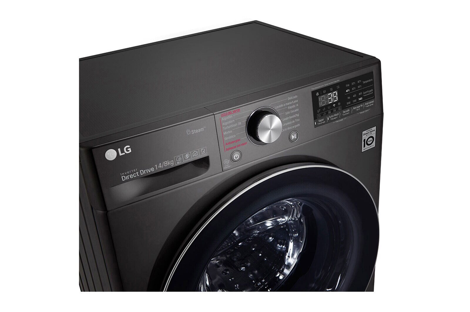 LG Lavadora Secadora de 14 Kg /8 Kg con AIDD™ y Tecnología Steam+, WD14BVC2S6C