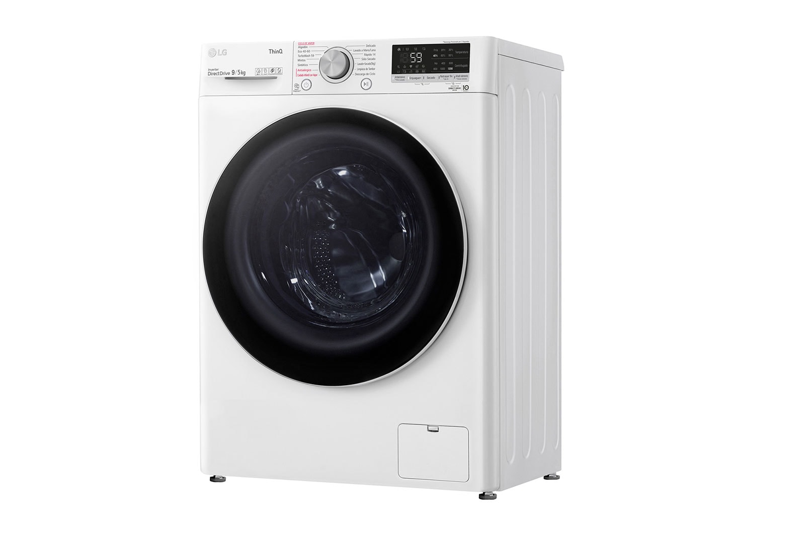 LG Lavadora Secadora de 9Kg/5Kg con AIDD™, WD9WVC4S6